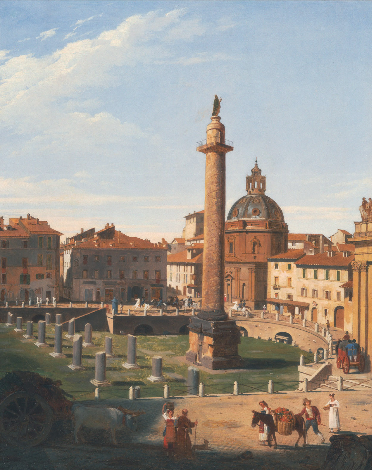 Charles Lock Eastlake,Vue du Forum de Trajan (1815-1825, date indéterminée)